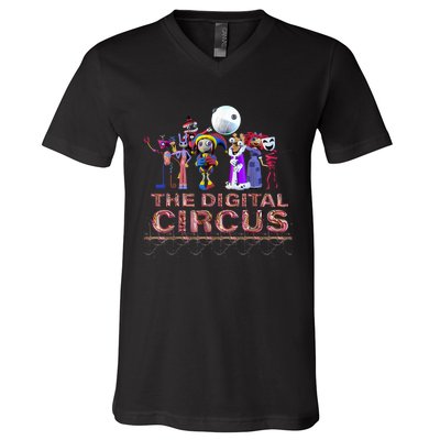 Digital Circus Pomni Funny Ragatha Jax Digitalcircus V-Neck T-Shirt