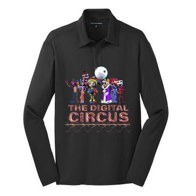 Digital Circus Pomni Funny Ragatha Jax Digitalcircus Silk Touch Performance Long Sleeve Polo