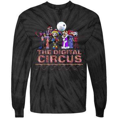 Digital Circus Pomni Funny Ragatha Jax Digitalcircus Tie-Dye Long Sleeve Shirt