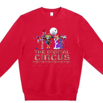 Digital Circus Pomni Funny Ragatha Jax Digitalcircus Premium Crewneck Sweatshirt