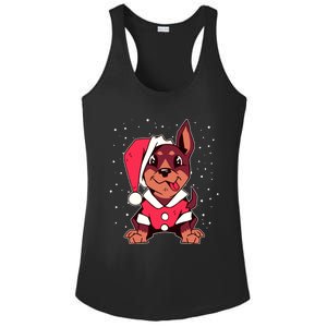 Dog Christmas Puppy Santa Hat Xmas Outfit Gift Meaningful Gift Ladies PosiCharge Competitor Racerback Tank