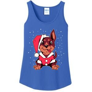 Dog Christmas Puppy Santa Hat Xmas Outfit Gift Meaningful Gift Ladies Essential Tank