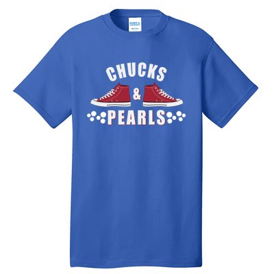 Democratic Campaign Political Rally Merch Chucks Pearls 2024 Gift Tall T-Shirt