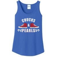 Democratic Campaign Political Rally Merch Chucks Pearls 2024 Gift Ladies Essential Tank