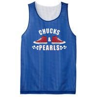 Democratic Campaign Political Rally Merch Chucks Pearls 2024 Gift Mesh Reversible Basketball Jersey Tank