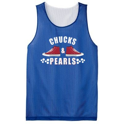 Democratic Campaign Political Rally Merch Chucks Pearls 2024 Gift Mesh Reversible Basketball Jersey Tank