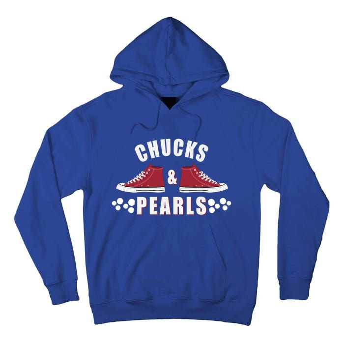 Democratic Campaign Political Rally Merch Chucks Pearls 2024 Gift Tall Hoodie