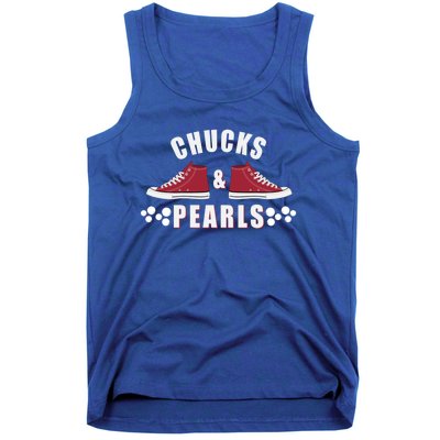 Democratic Campaign Political Rally Merch Chucks Pearls 2024 Gift Tank Top