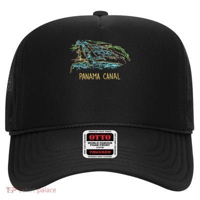 DDD City Panama Canal  High Crown Mesh Back Trucker Hat