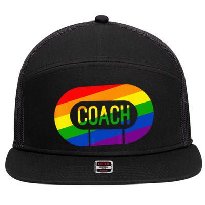 Derby Coach Pride 7 Panel Mesh Trucker Snapback Hat