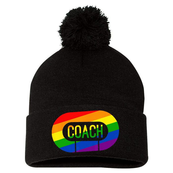 Derby Coach Pride Pom Pom 12in Knit Beanie