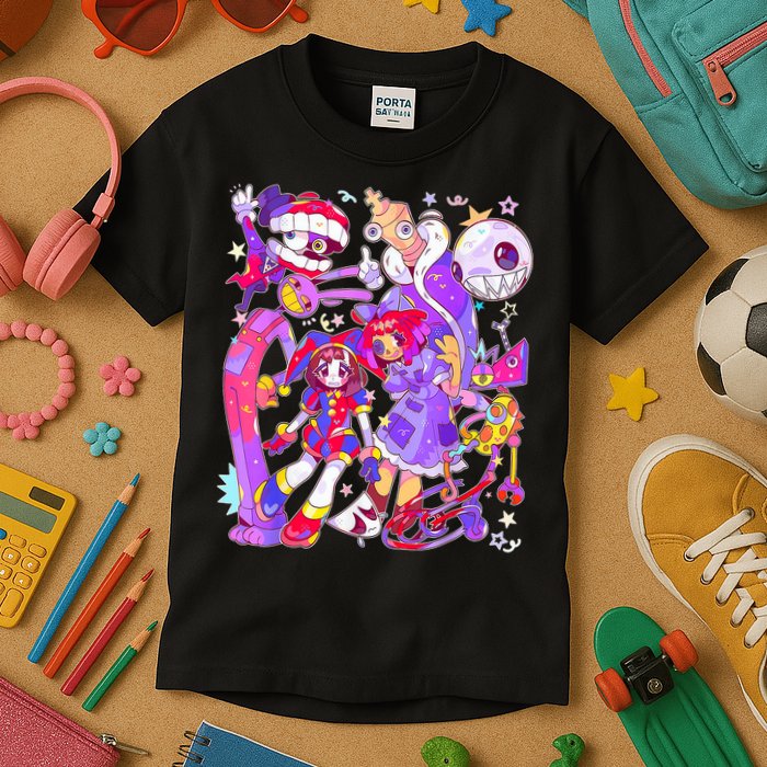 Digital Circus Pomni Funny Ragatha Jax Digitalcircus Kids T-Shirt