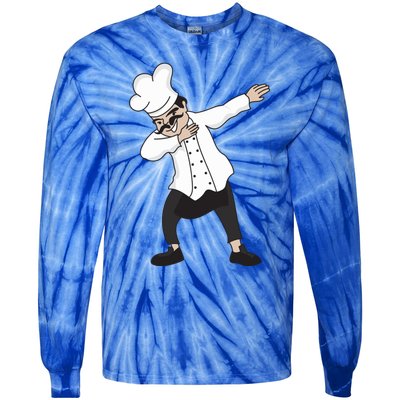 Dabbing Chef Pizza Chef Pizza Chef Chef With Chefs Hat Gift Tie-Dye Long Sleeve Shirt