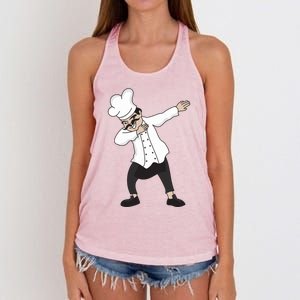 Dabbing Chef Pizza Chef Pizza Chef Chef With Chefs Hat Gift Women's Knotted Racerback Tank