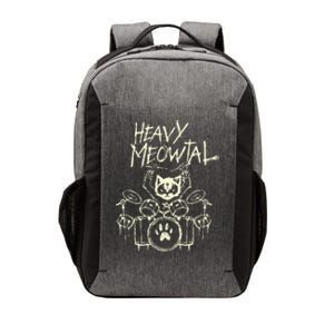 Drummer Cat Playing Drum Heavy Metal Headbanger Gift Vector Backpack