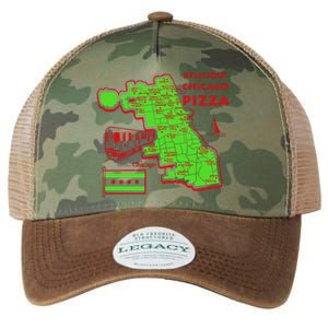 Delicious Chicago Pizza Legacy Tie Dye Trucker Hat