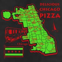 Delicious Chicago Pizza 7 Panel Mesh Trucker Snapback Hat