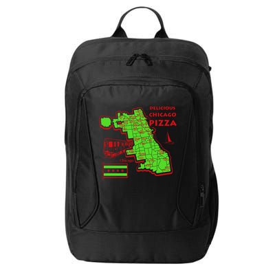 Delicious Chicago Pizza City Backpack