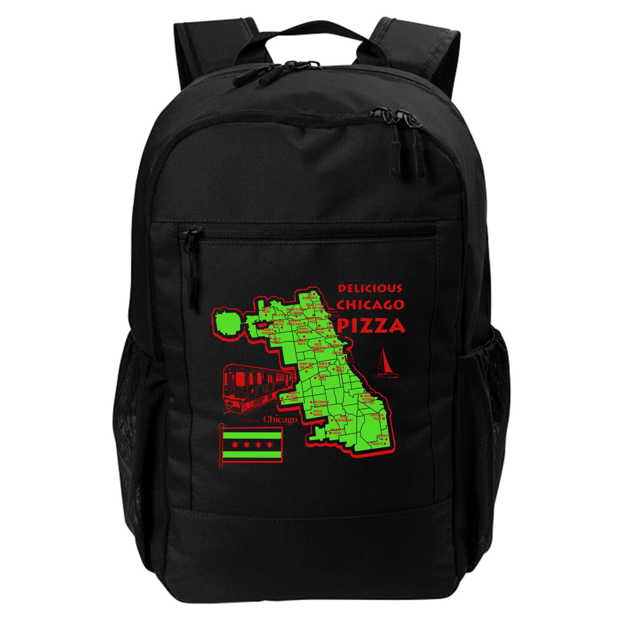 Delicious Chicago Pizza Backpack