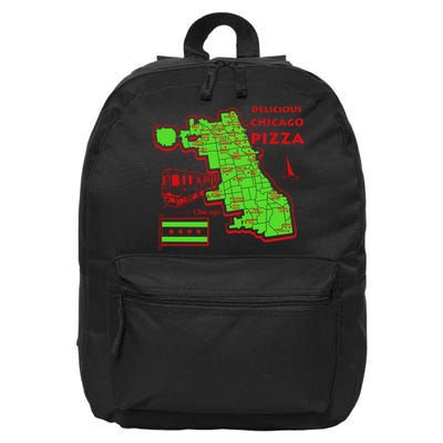 Delicious Chicago Pizza 16 in Basic Backpack