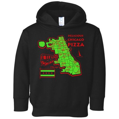Delicious Chicago Pizza Toddler Hoodie