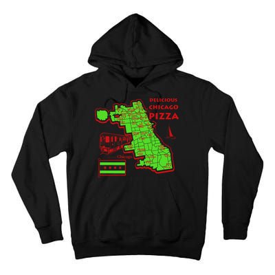 Delicious Chicago Pizza Tall Hoodie
