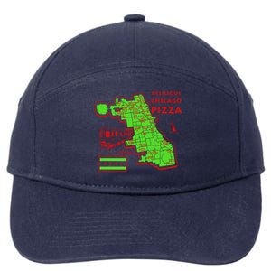 Delicious Chicago Pizza 7-Panel Snapback Hat