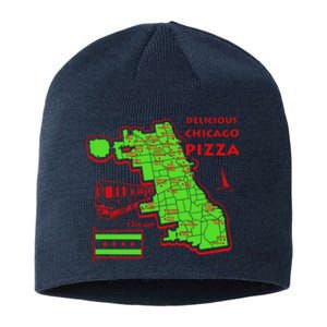 Delicious Chicago Pizza Sustainable Beanie