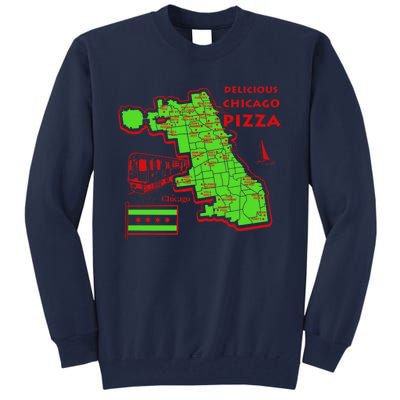 Delicious Chicago Pizza Tall Sweatshirt