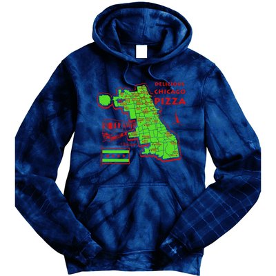 Delicious Chicago Pizza Tie Dye Hoodie