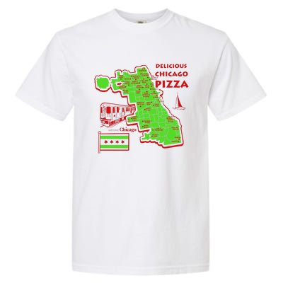 Delicious Chicago Pizza Garment-Dyed Heavyweight T-Shirt