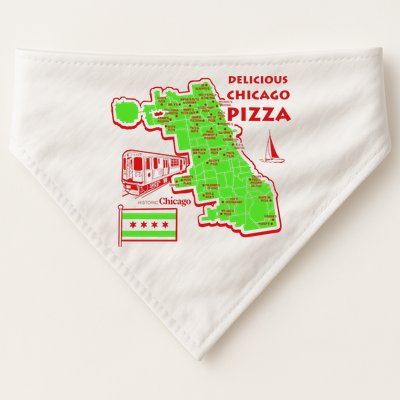 Delicious Chicago Pizza USA-Made Doggie Bandana