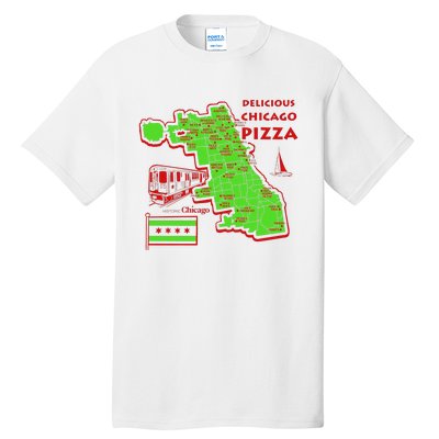 Delicious Chicago Pizza Tall T-Shirt