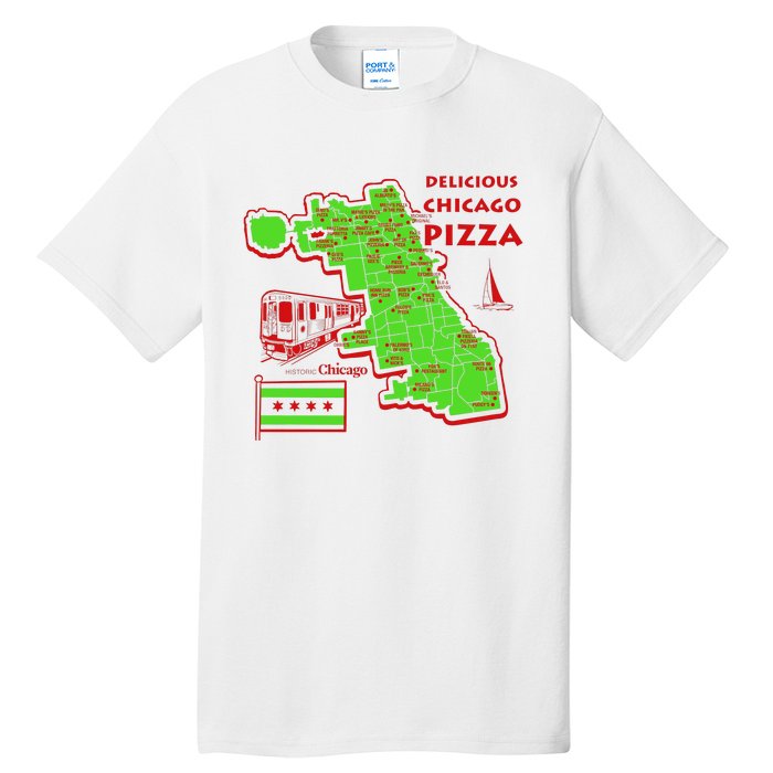 Delicious Chicago Pizza Tall T-Shirt