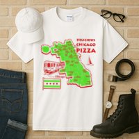 Delicious Chicago Pizza Tall T-Shirt