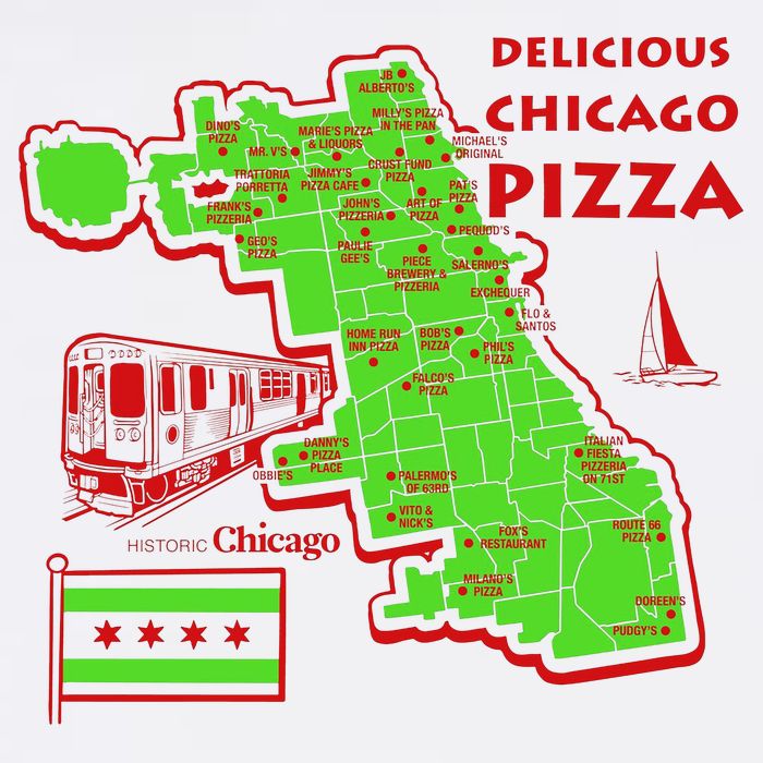 Delicious Chicago Pizza Tall T-Shirt