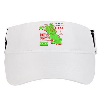 Delicious Chicago Pizza Adult Drive Performance Visor
