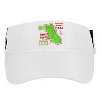 Delicious Chicago Pizza Adult Drive Performance Visor