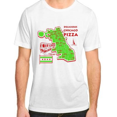 Delicious Chicago Pizza Adult ChromaSoft Performance T-Shirt