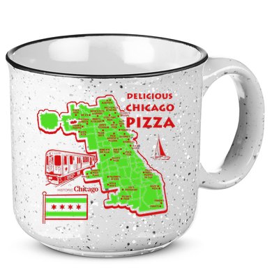 Delicious Chicago Pizza 15oz Campfire Ceramic Mug