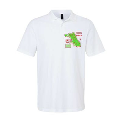 Delicious Chicago Pizza Softstyle Adult Sport Polo