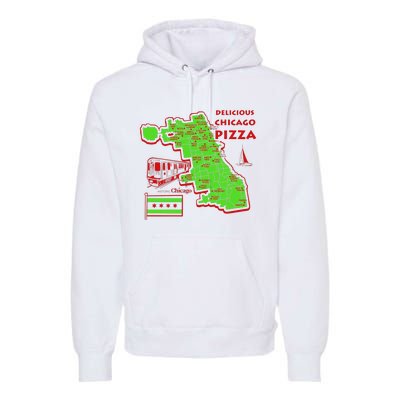 Delicious Chicago Pizza Premium Hoodie