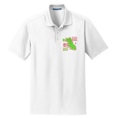Delicious Chicago Pizza Dry Zone Grid Polo
