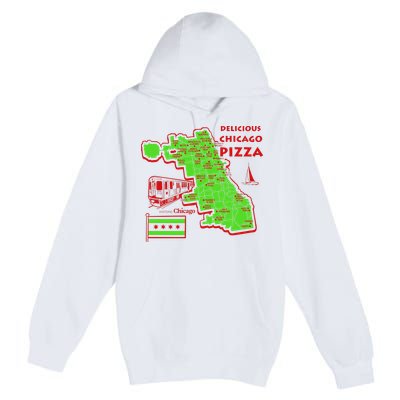 Delicious Chicago Pizza Premium Pullover Hoodie