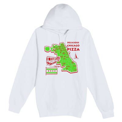 Delicious Chicago Pizza Premium Pullover Hoodie