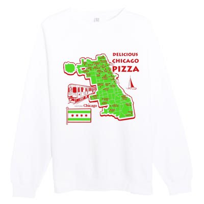 Delicious Chicago Pizza Premium Crewneck Sweatshirt