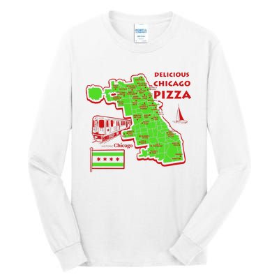 Delicious Chicago Pizza Tall Long Sleeve T-Shirt