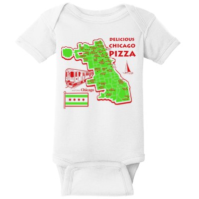 Delicious Chicago Pizza Baby Bodysuit