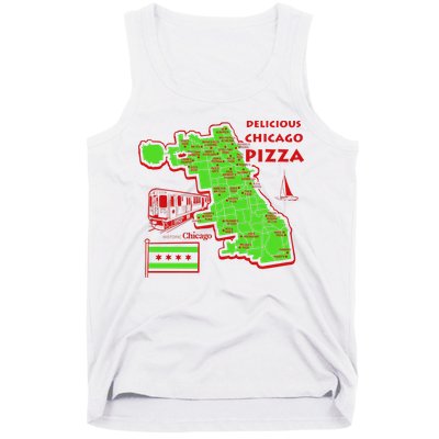 Delicious Chicago Pizza Tank Top