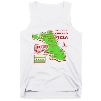 Delicious Chicago Pizza Tank Top